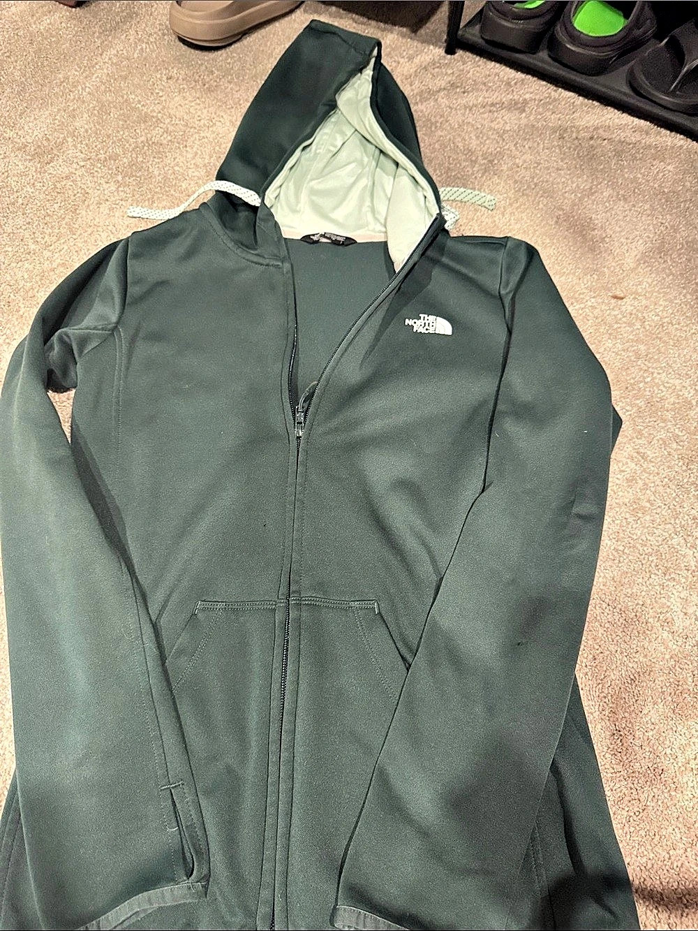The North Face Women's Green Soft Shell Jacket Size XS